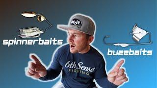 Buzzbaits vs Spinnerbaits - Beginner Bass Fishing!