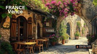 Vence France  A Beautiful Town Tour in the Heart of Provence - A Relaxing 4k video walk
