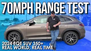 2024 Mercedes EQE SUV 350+ 70 MPH Highway Range Test