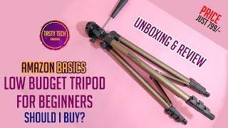 Best Budget Tripod | Unboxing and Review of Amazon Basics 50 inch Tripod