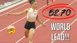 Sydney McLaughlin-Levrone Runs World-Leading 52.70 In Her First 400m Hurdles Race Since 2022!