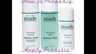 Skin Care: How to Properly Use Proactiv Solution