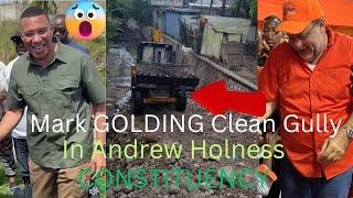 Mark Golding CLEANS GULLY in Andrew Holness CONSTITUENCY..What does That SHOW YOU 🫵??