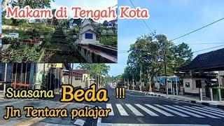 Suasana pagi jl Tentara pelajar & makam cungkup || terlihat ada yang beda