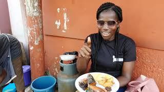 Authentic Crispy Yam and Tasty khebab | Ghanaian Street Food Review | Must Try Ghana's YAM