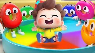 5 Colors with Donuts | Colors Song | Ten in the Bed | Nursery Rhymes & Kids Songs | BabyBus