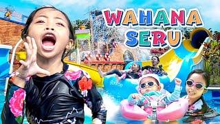 LEIKA BERENANG DI WATERPARK SELUNCURAN TERTINGGI DI JOGJA BARENG BABY DINAR TOMPEL, KOLAM RENANG