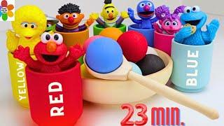 Best Sesame Street Fun Learning video for Toddlers | Elmo and Cookie Monster Compilation Video