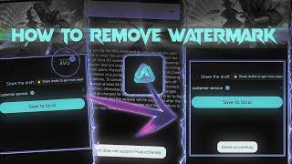 How To Remove AVU Watermark | TUTORIAL