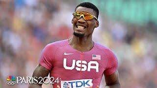 Repeat denied: Fred Kerley eliminated in 100m semis, Seville clinches finals spot | NBC Sports