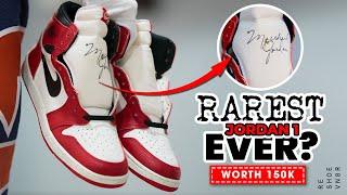 Unboxing Sample 1985 Air Jordan Chicago 1s Signed By Jordan