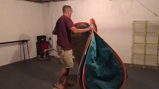 ZOMAKE TM0071A Pop up beach tent 2-3 person take down instructions. Best video. Slow motion replay.