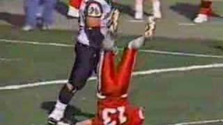 Great Football Hit - Andrew Kline Decleating a Utah Safety