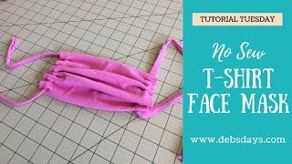 Learn How Make a No Sew Face Mask out of a T-Shirt - a Quick DIY project