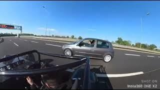 Clio Rs Ph1 Rotrex vs Mk indy gsx-r 1000 Autobahn