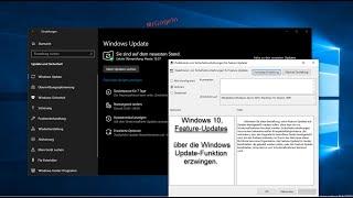 Windows 10: Feature-Update, über die Windows-Update Funktion erzwingen. | Safeguard deaktivieren.