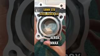 AEROX/ NMAX STD 58MM STEEL BLOCK KIT #PITSBIKE #motosenpaiph #YAMAHA #AEROX #NMAX