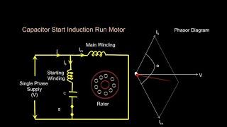 Capacitor Start Induction Run Motor(With animation in Hindi)