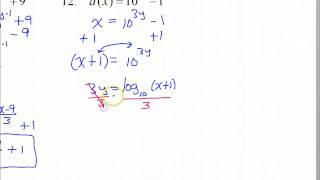 Inverse of Logarithmic and Exponential Functions