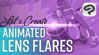 How to Animate LENS FLARES in Clip Studio Paint! | VoltaBass