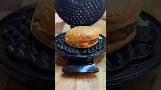 Waffled Whopper Cheese from Burger King #asmr #shorts #burgerking