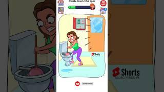 Flush down the gun #shorts #games #gameplay #subscribe #animação QWERTY