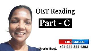 Edu Skills OET: Reading Part -C: Tips and tricks: OET made easy