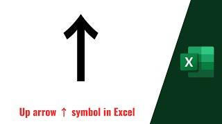 Up arrow ↑ symbol in Word, Excel, PowerPoint and Outlook