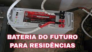 Vejam a Bateria do futuro  para residências como FUNCIONA E como usar BATERIA DE LITIO 48V 100A