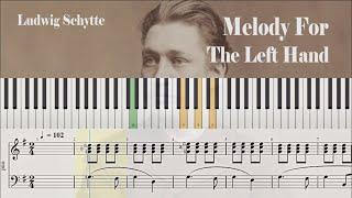 Melody For The Left Hand - Ludwig Schytte | Sheet Music for Piano