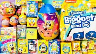 BIGGEST Spongebob Squarepants SURPRISE 35 MYSTERY BLIND BAGS TOYS Collection ASMR unboxing