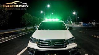 XRIDONSEN 37" 104 LED Green White Roof Top Emergency Lights Traffic Advisor Light Bar for Vehicles