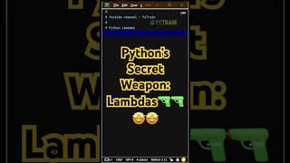 The Power of Python Lambdas: A Quick Overview #lambdas