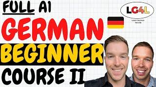 Learn German for Beginners Part 2 | Full Course | German Course A1 for Beginners | Learn German A1