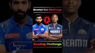 Jasprit Bumrah Vs Kagiso Rabada | Bowled Out Challenge #shorts #cricket
