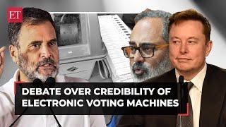 Elon Musk-Rajeev Chandrasekhar engage in a banter over EVMs safety, Rahul calls it ‘black box’