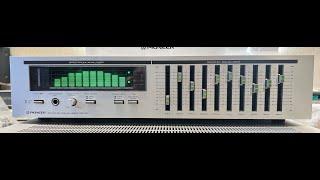 Vintage Pioneer SG 50 Graphic Equalizer Spectrum Analyzer w: Original Instructions; Tested