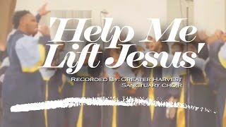 SUGC singing "Help Me Lift Jesus" recorded by Greater Harvest Sanctuary Choir