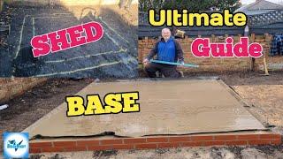 How to BUILD a SHED BASE