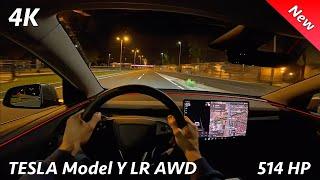Tesla Model Y 2025 Night POV driving Review (Still the best EV SUV)