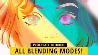 THE COMPLETE BLENDING MODE GUIDE IN PROCREATE (Procreate Tutorial)