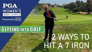 2 Ways to Hit a 7 Iron Golf Swing - Colleen Henry