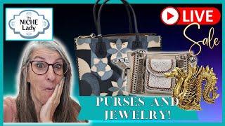 PURSES and JEWELRY Finds From the Niche Lady LIVE SALE