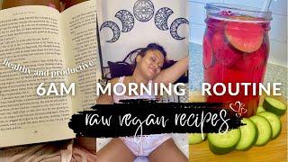 6am winter morning routine ~ healthy + productive habits (raw vegan recipes) 