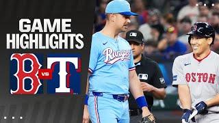 Red Sox vs. Rangers Game Highlights (8/4/24) | MLB Highlights