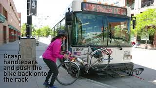 Loading your bicycle on the RTD bus front rack