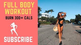 30 MIN FULL BODY LEGS, BOOTY, ARMS    HOME WORKOUT    I BURNED 335 CALS!