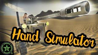 Drifting a Tank in the Sand - Hand Simulator