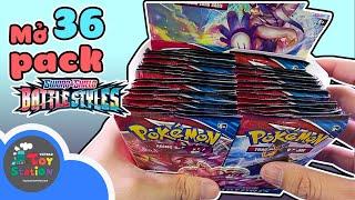 Cái kết nào đang chờ Anhktay với full 36 booster packs Pokemon TCG Battle Styles ToyStation 582