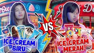 MAMI ICE CREAM BIRU VS DISTA ICE CREAM MERAH!! CHALLENGE TERKETAT ADA YANG GAK MAU KALAH #trend